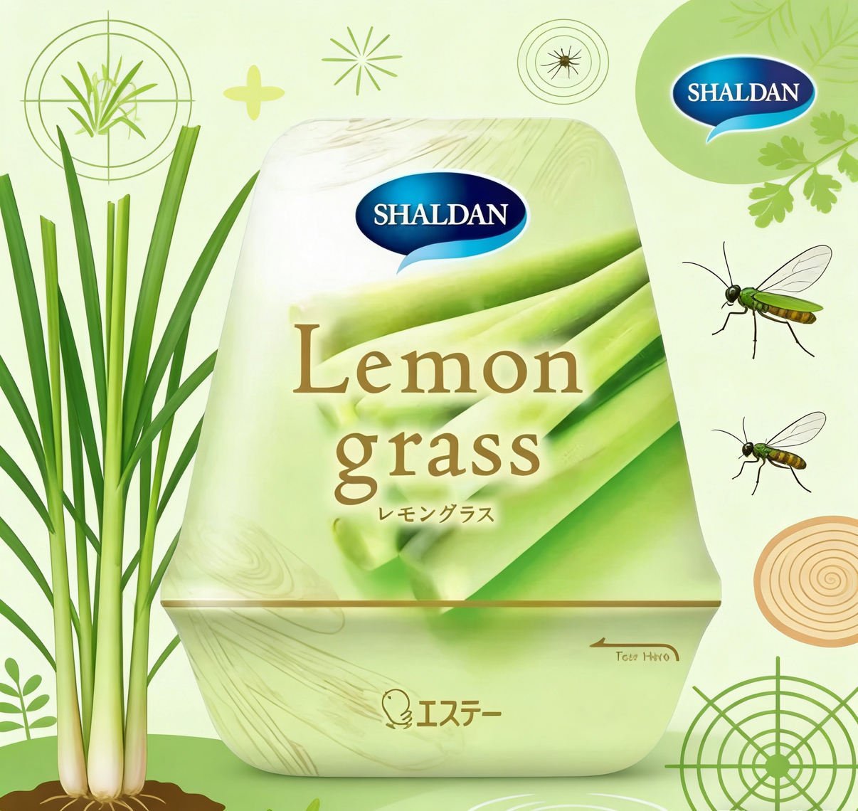 泰國Shaldan檸檬草驅蚊香薰座 180g