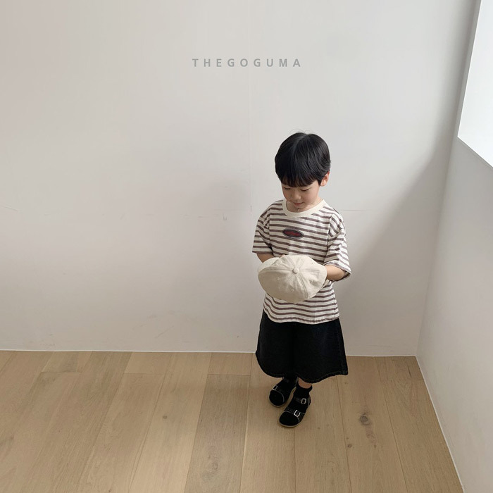 正韓夏the_goguma 兩色美式條紋上衣