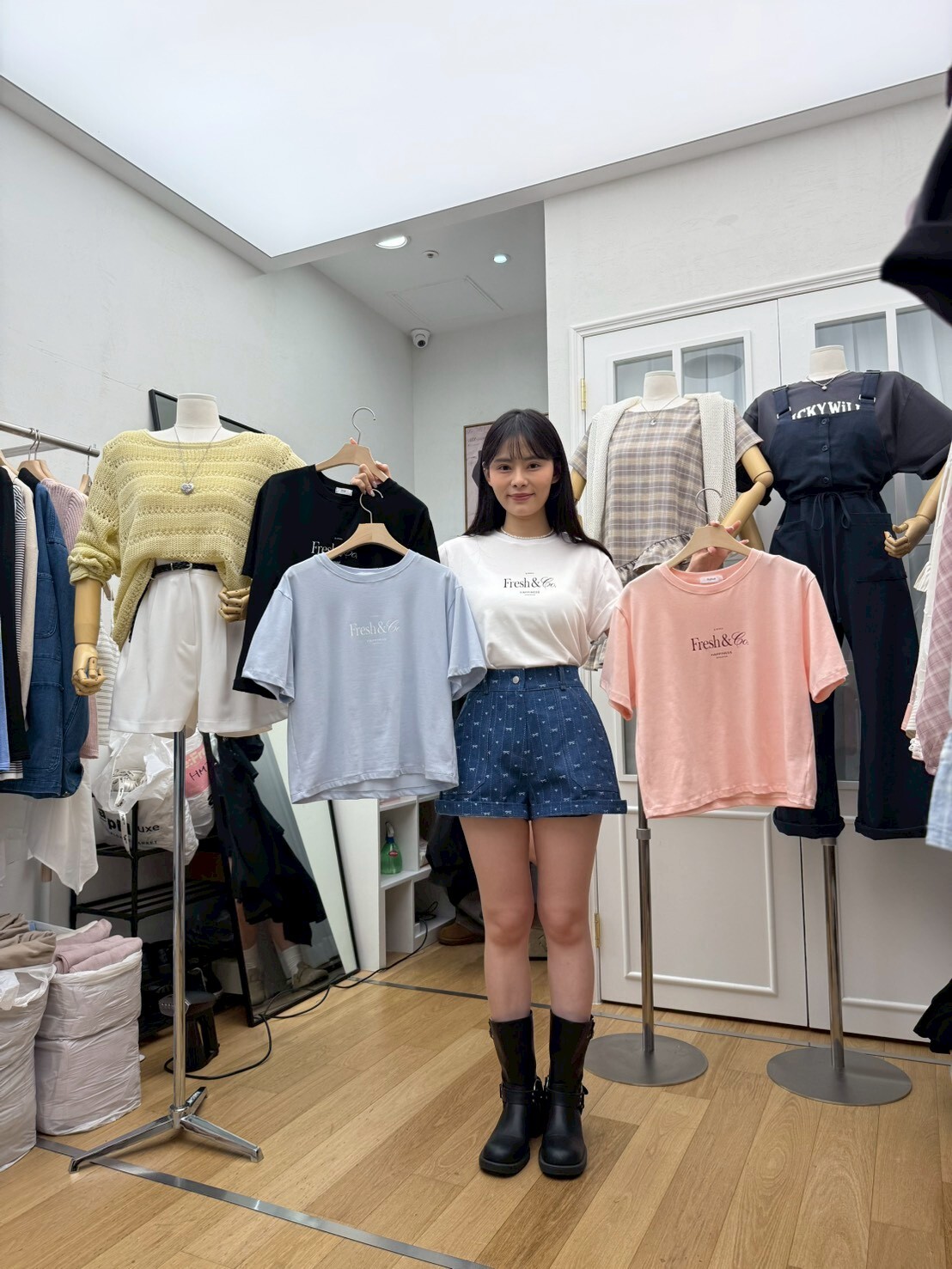 RF6012 拼色字母短袖Tee