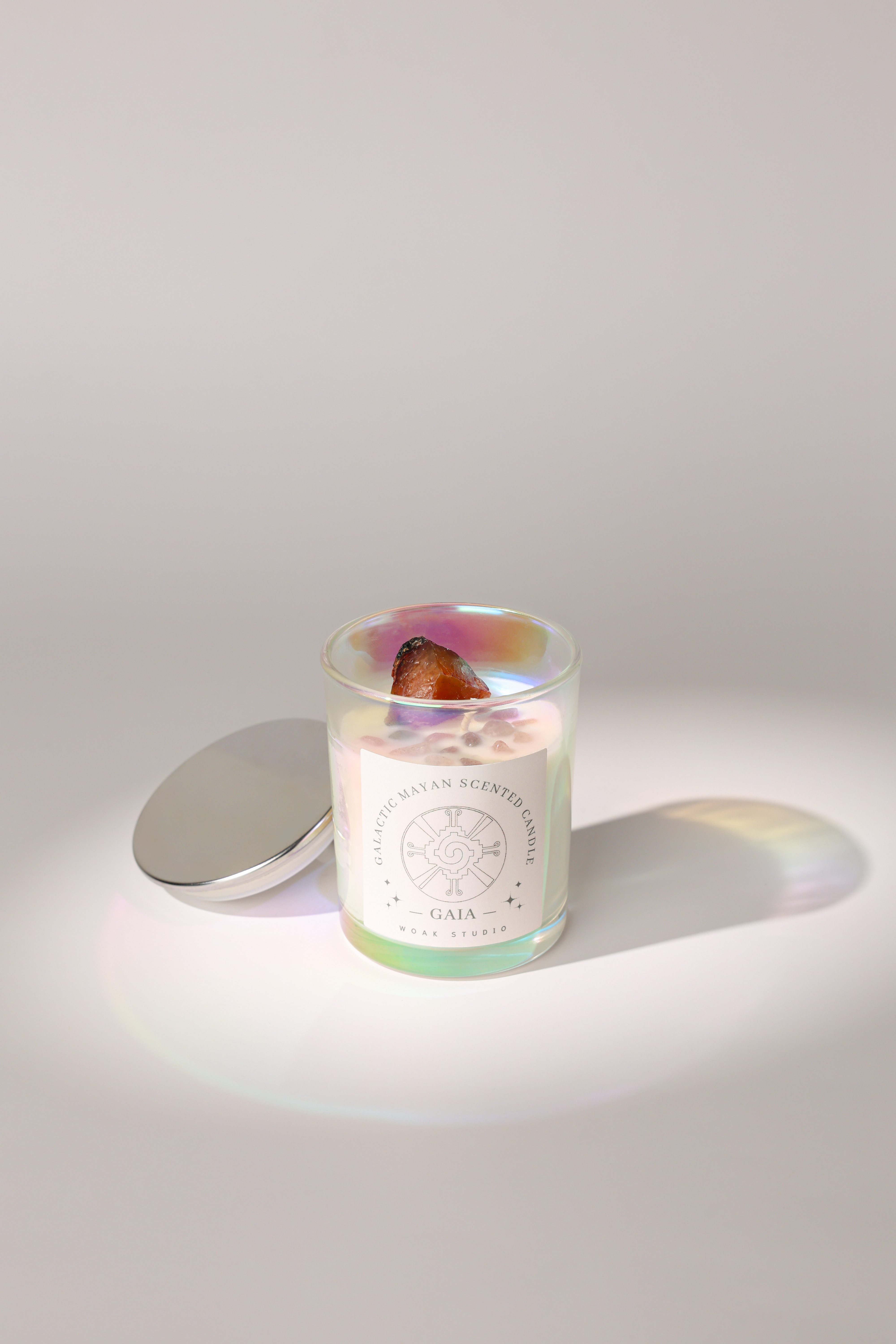 純精油｜水晶蠟燭（蓋亞紅）