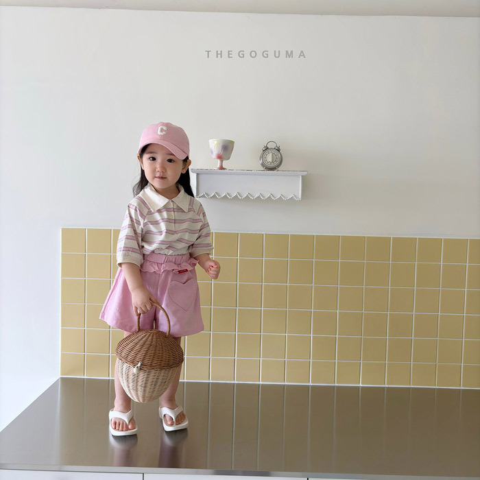 正韓夏the_goguma 三色慵懶感有領上衣