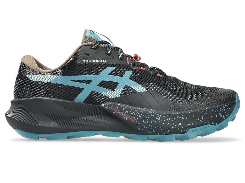 ASICS 男款 TRABUCO 14 GTX 防水越野跑鞋 BLACK / MISTY PINE