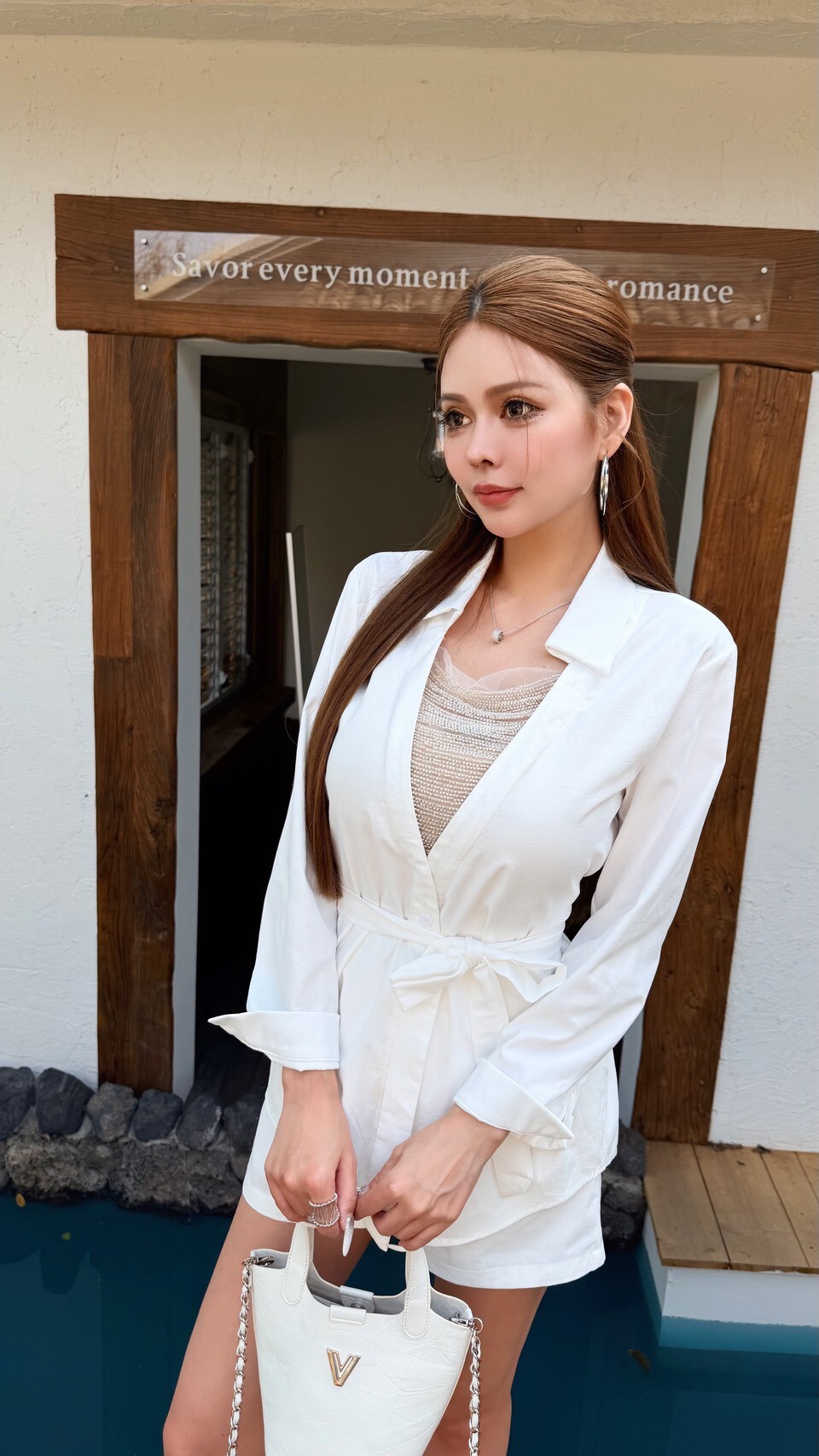 【Mar.3】UM'2輕奢透視綁帶襯套裝