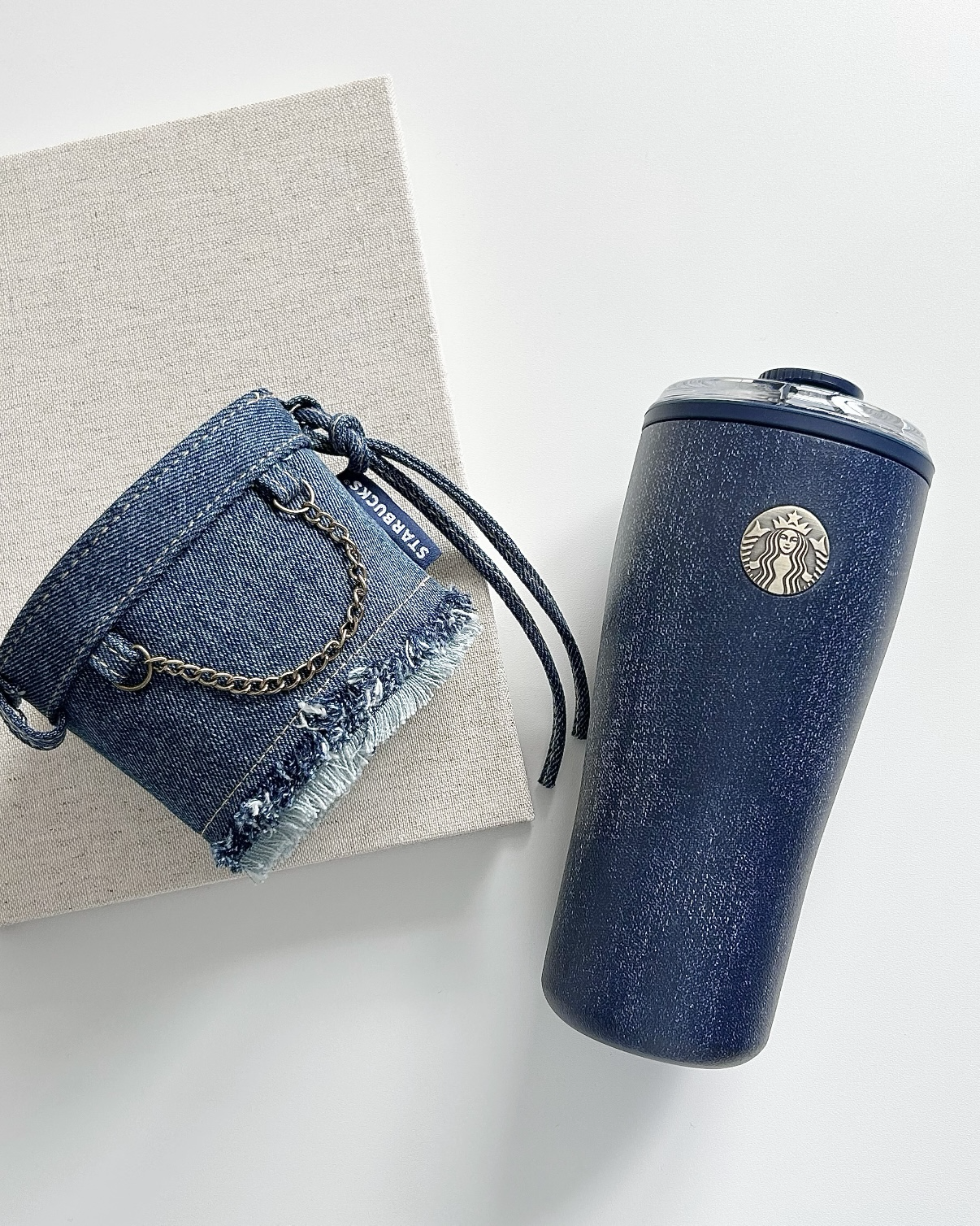 Starbucks 星巴克 丹寧星咖系列 牛仔藍 不銹鋼 隨行杯 咖啡杯 桌面杯 620ml