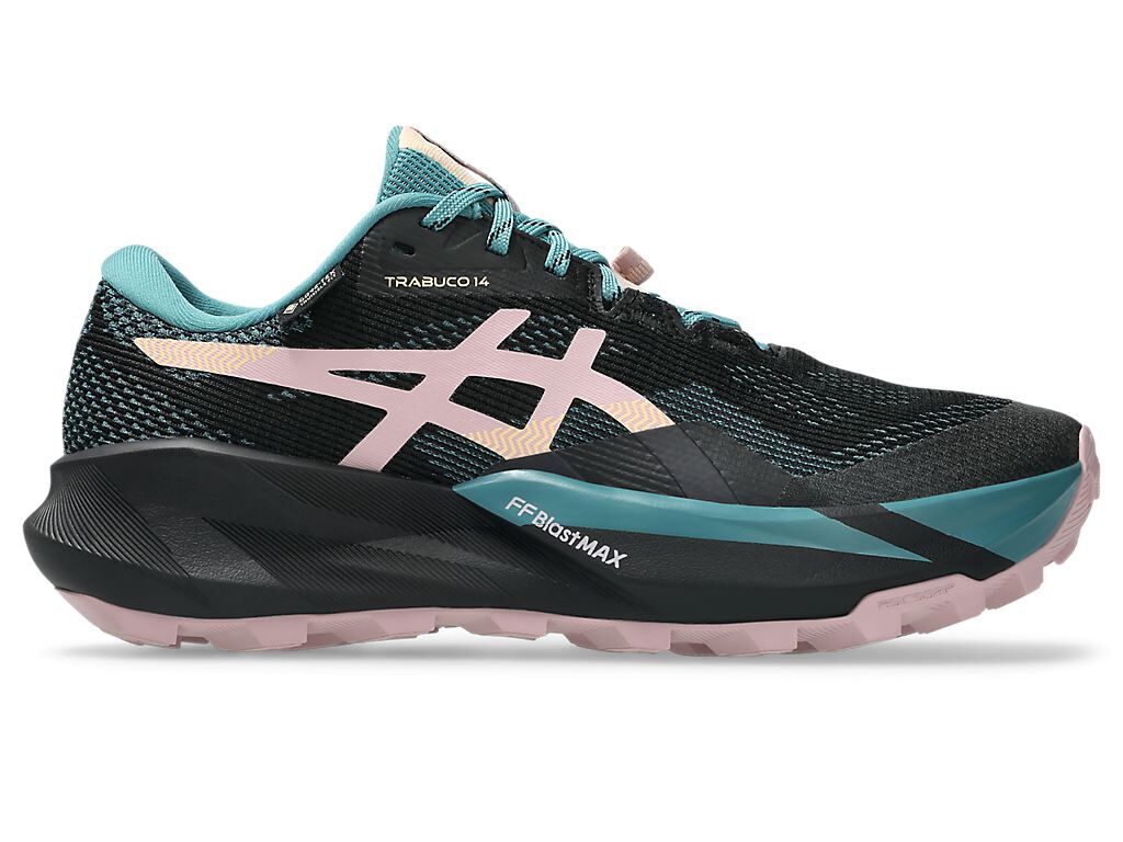 ASICS 女款 TRABUCO 14 GTX 防水越野跑鞋 BLACK/MORGANITE