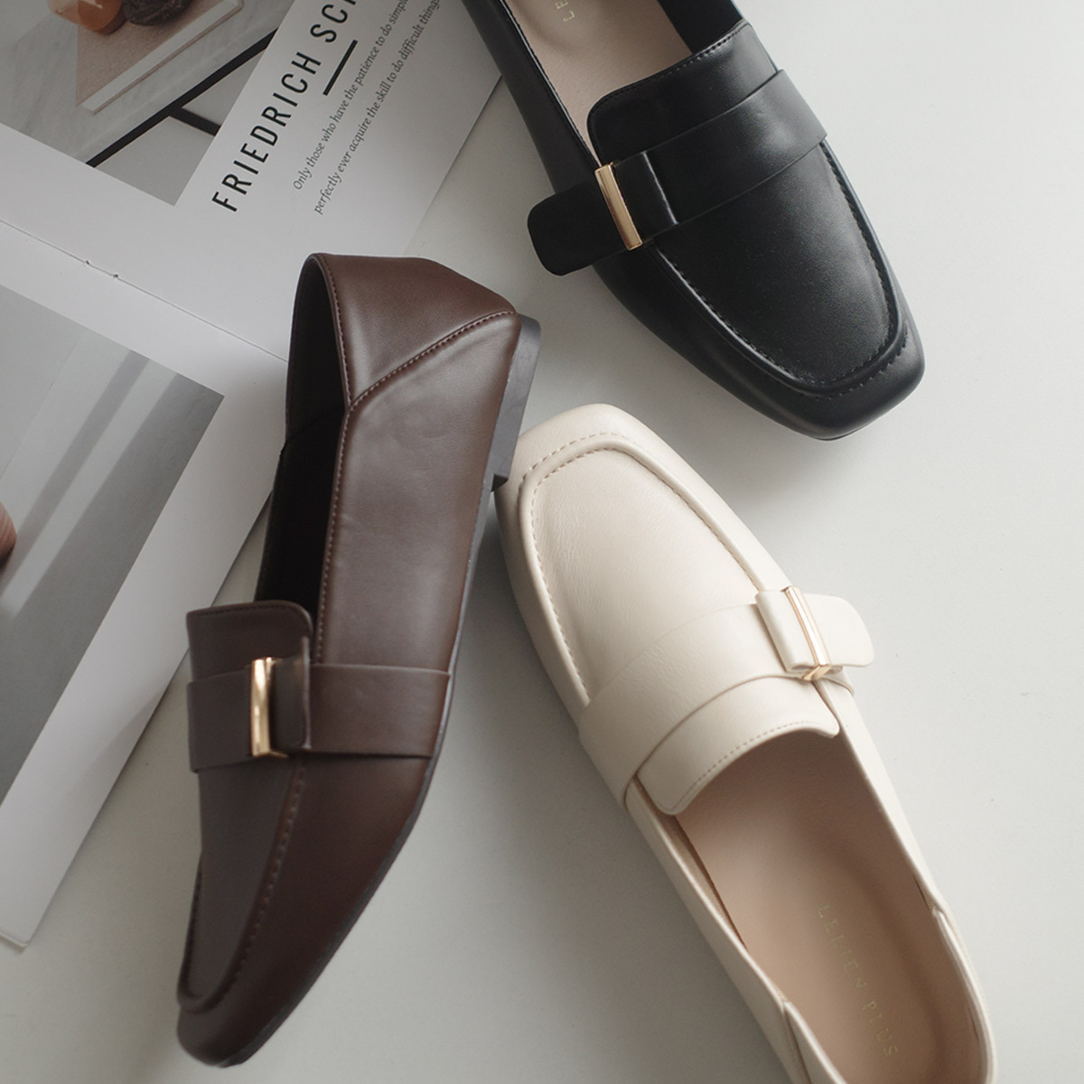 留白美感 2WAY穆勒樂福鞋【SX410】