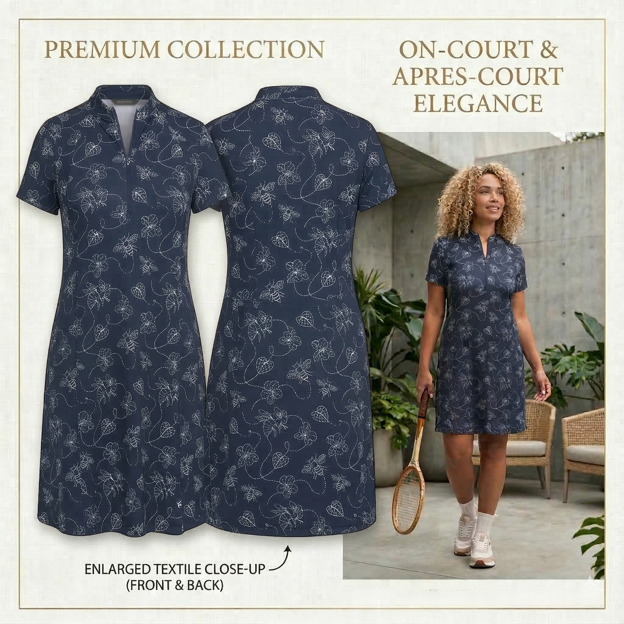 【預購】K031752  PUMA GOLF Cloudspun Pollinators 機能運動連身短裙