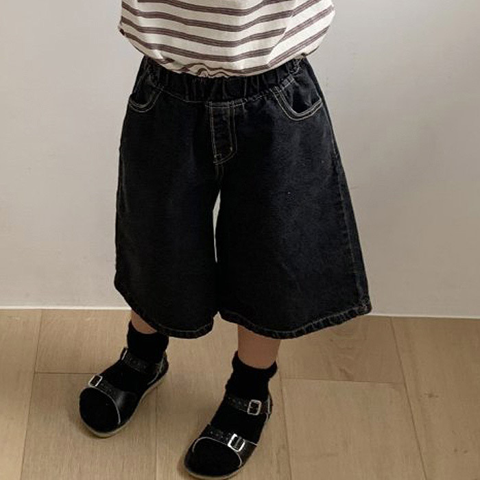 正韓夏the_goguma 兩色慵懶街頭七分牛仔褲