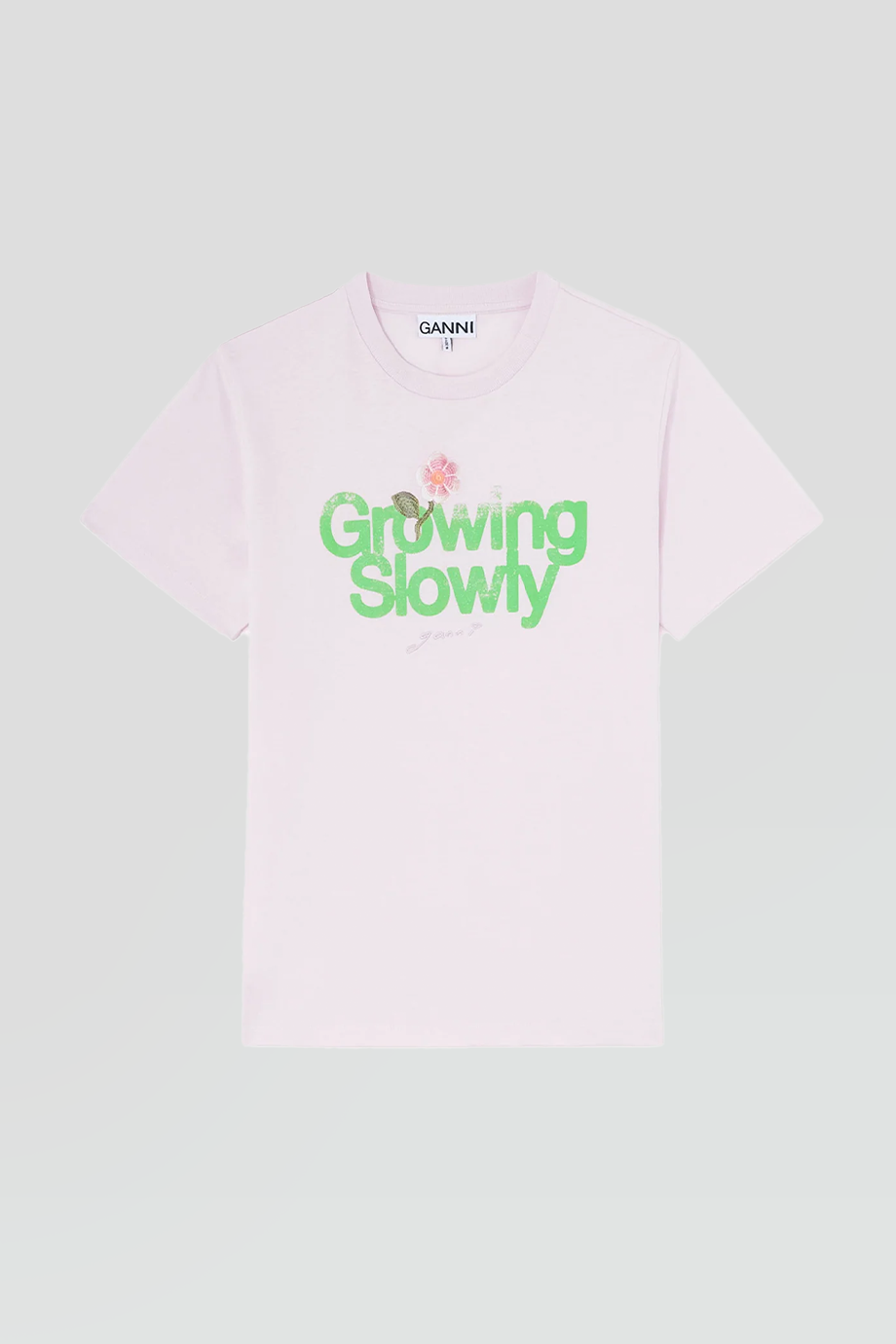 GANNI｜BASIC 圖騰棉質 T 恤