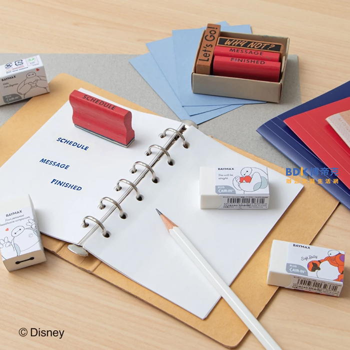 PLUS 台灣普樂士 AIR-IN 迪士尼Disney 杯麵baymax 橡皮擦 限定版 (不挑款)