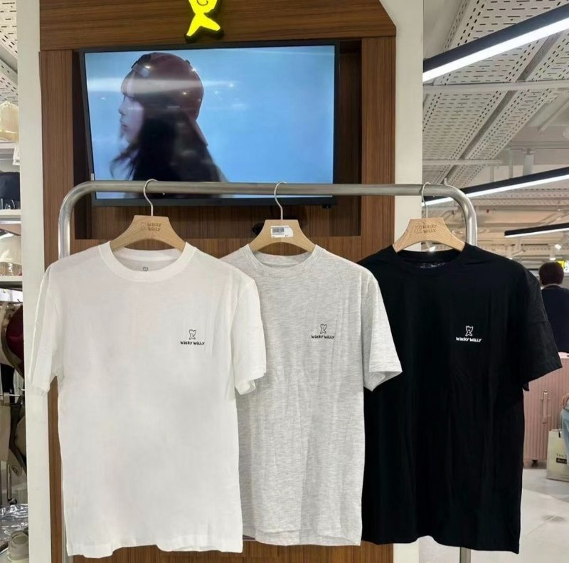(三色一組) 2026 SS 🇰🇷 Wacky Willy 三件包裝 經典LOGO短袖T恤（男女適穿）