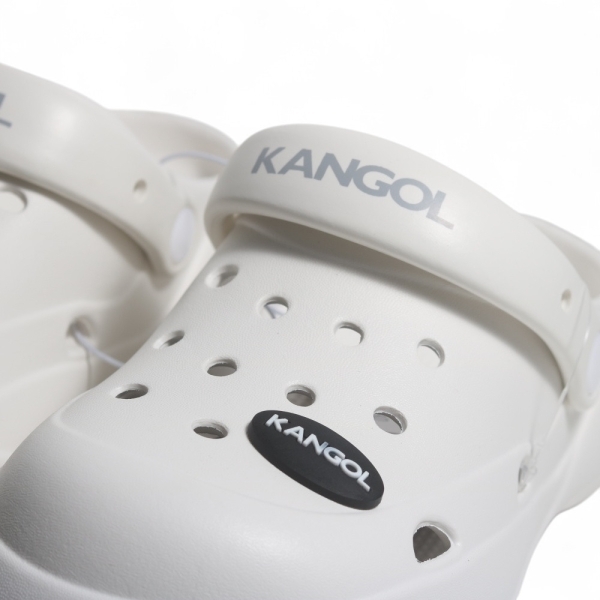 KANGOL 水鞋 白色 洞洞鞋 防水 懶人鞋 女 6522167600