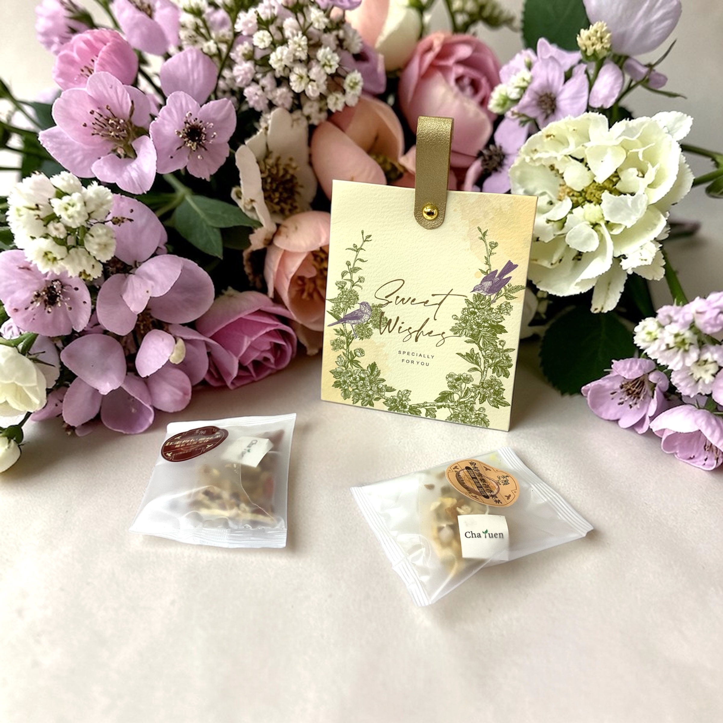 婚宴回禮 禮盒014 + 2包自選茶包 (15種口味可選)