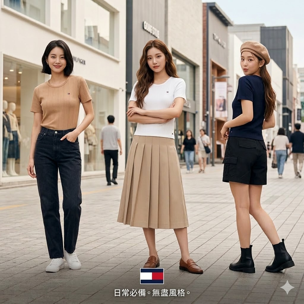 【預購】TOMMY HILFIGER H031703 精緻鏤空修身圓領 T-Shirt