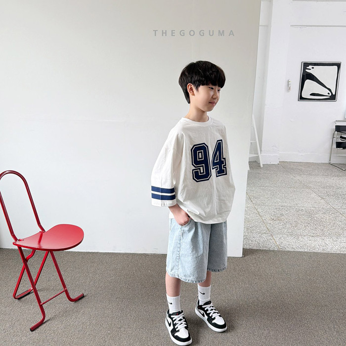 正韓夏the_goguma 雪花感牛仔五分褲