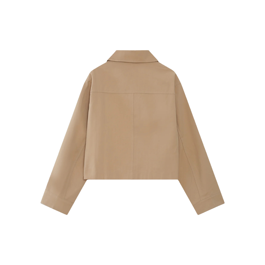 1GM0329-009 [GRACE & MILA] Short Cotton Jacket Sable Veronica #SS26111011 (C-EU-E)