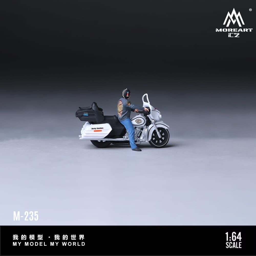 預訂:1/64 MoreArt  Harley-Davidson Motorcycle Biker Gang Figure (MO222235 )
