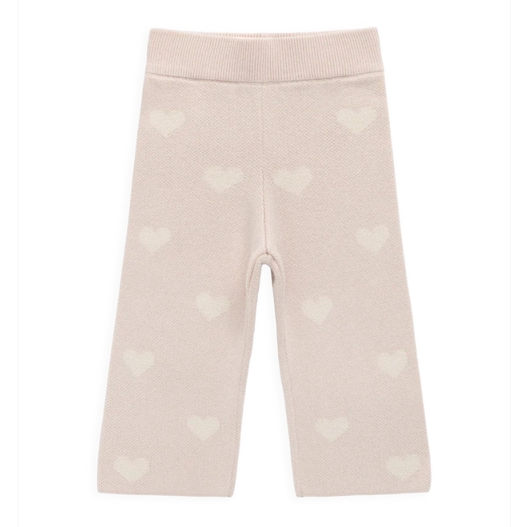 （預購）JAMIEKAY 滿滿愛心針織長褲 Kayla Pant - Kylie Heart Jacquard Morganite
