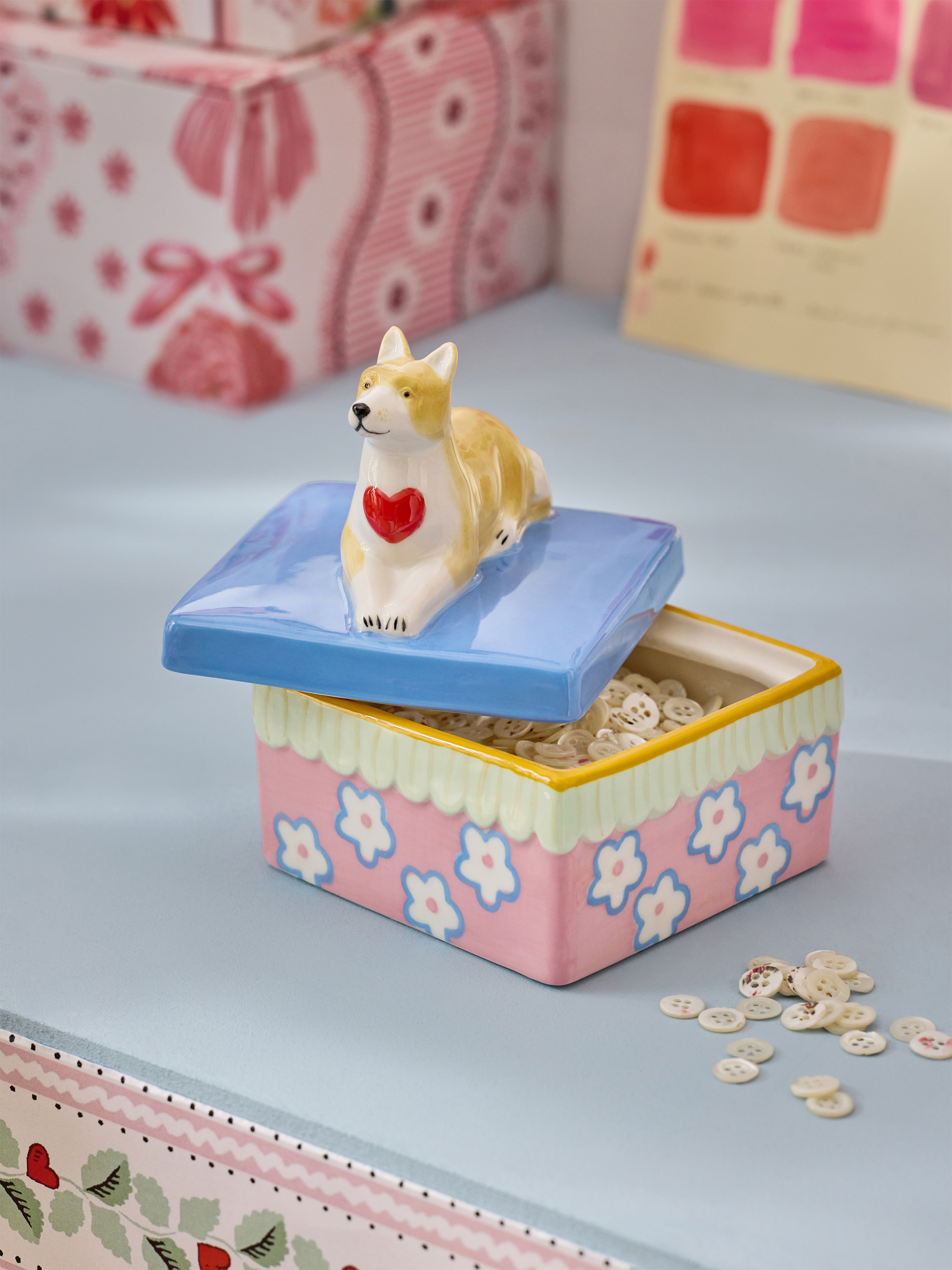 Queenies London 柯基造型飾品收納盒