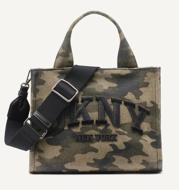 [S] DKNY CAMOUFLAGE R54AGC80-CFG HADLEE SMALL LOGO EMBROIDERED CAMO TOTE, 700948913720 (SD1675)