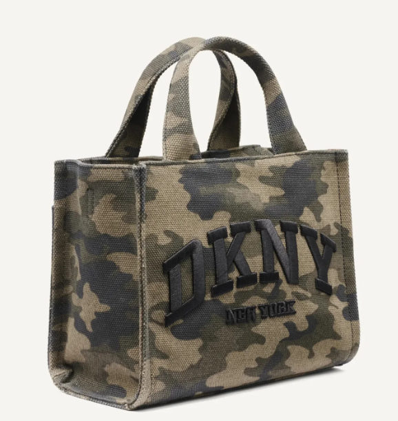 [S] DKNY CAMOUFLAGE R54AGC80-CFG HADLEE SMALL LOGO EMBROIDERED CAMO TOTE, 700948913720 (SD1675)