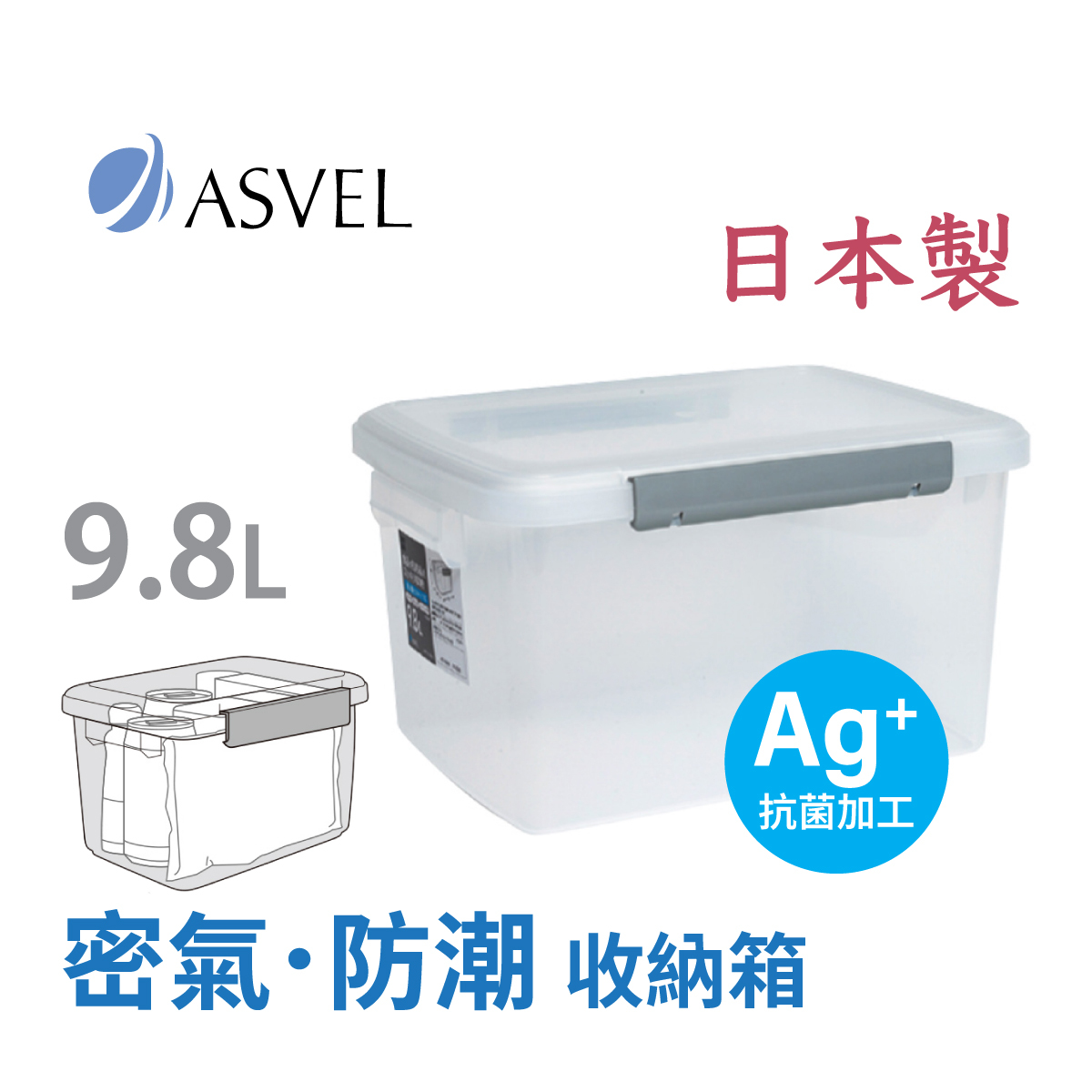 ASVEL UNIX 9.8L Kitchen Box -F35  (7620-N)
