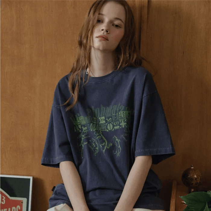 CPGN STUDIO｜Pleated Waltz Pigment T-Shirt