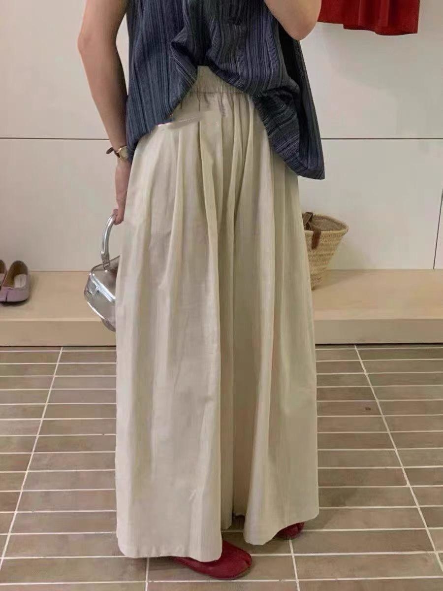 9825-棉麻百搭大寬褲