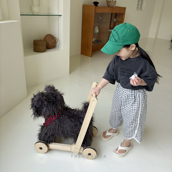 正韓夏the_goguma 兩色日系感圓弧九分褲