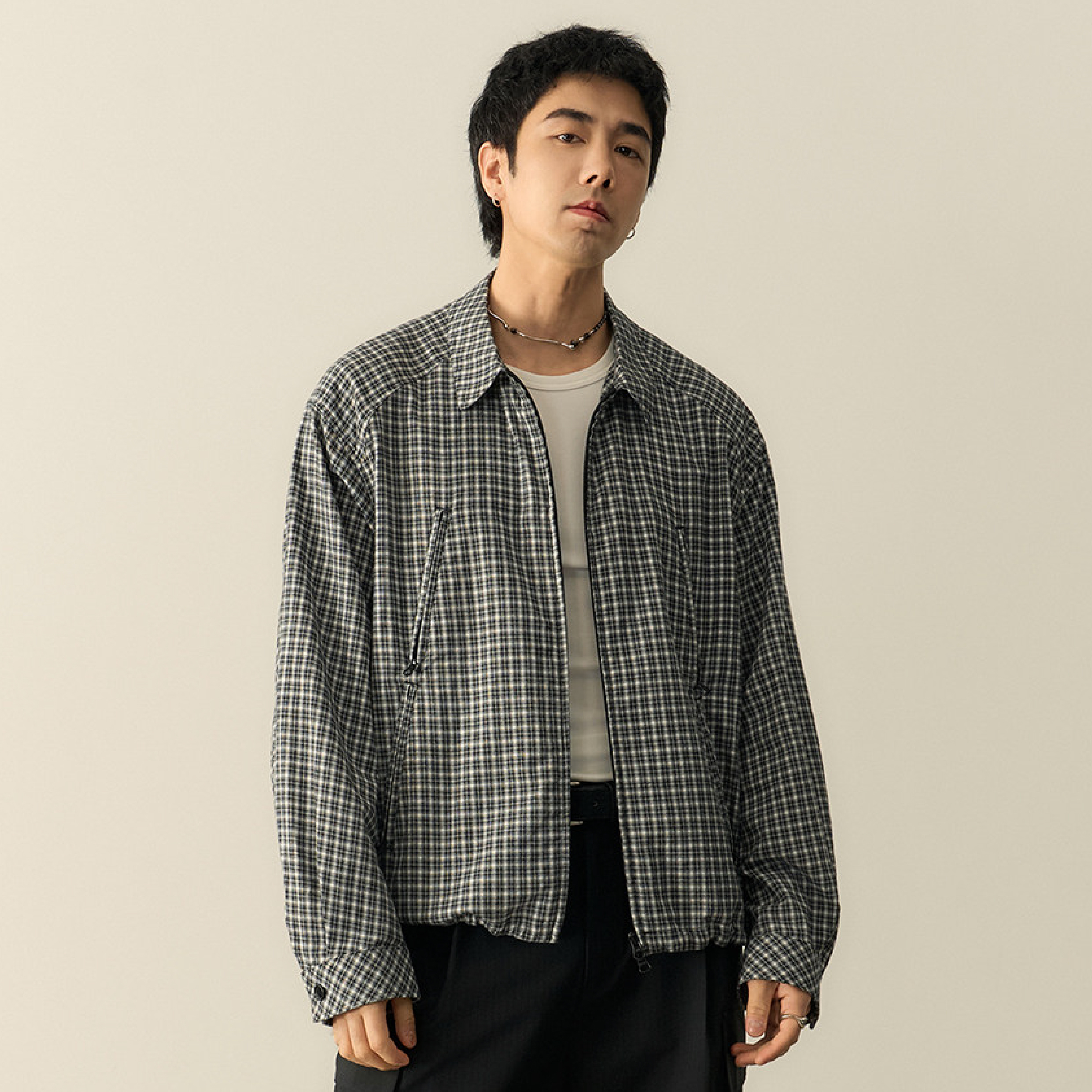 TANOXI Checkered Coach Jacket 格紋 機能教練外套 [TNX-S098]