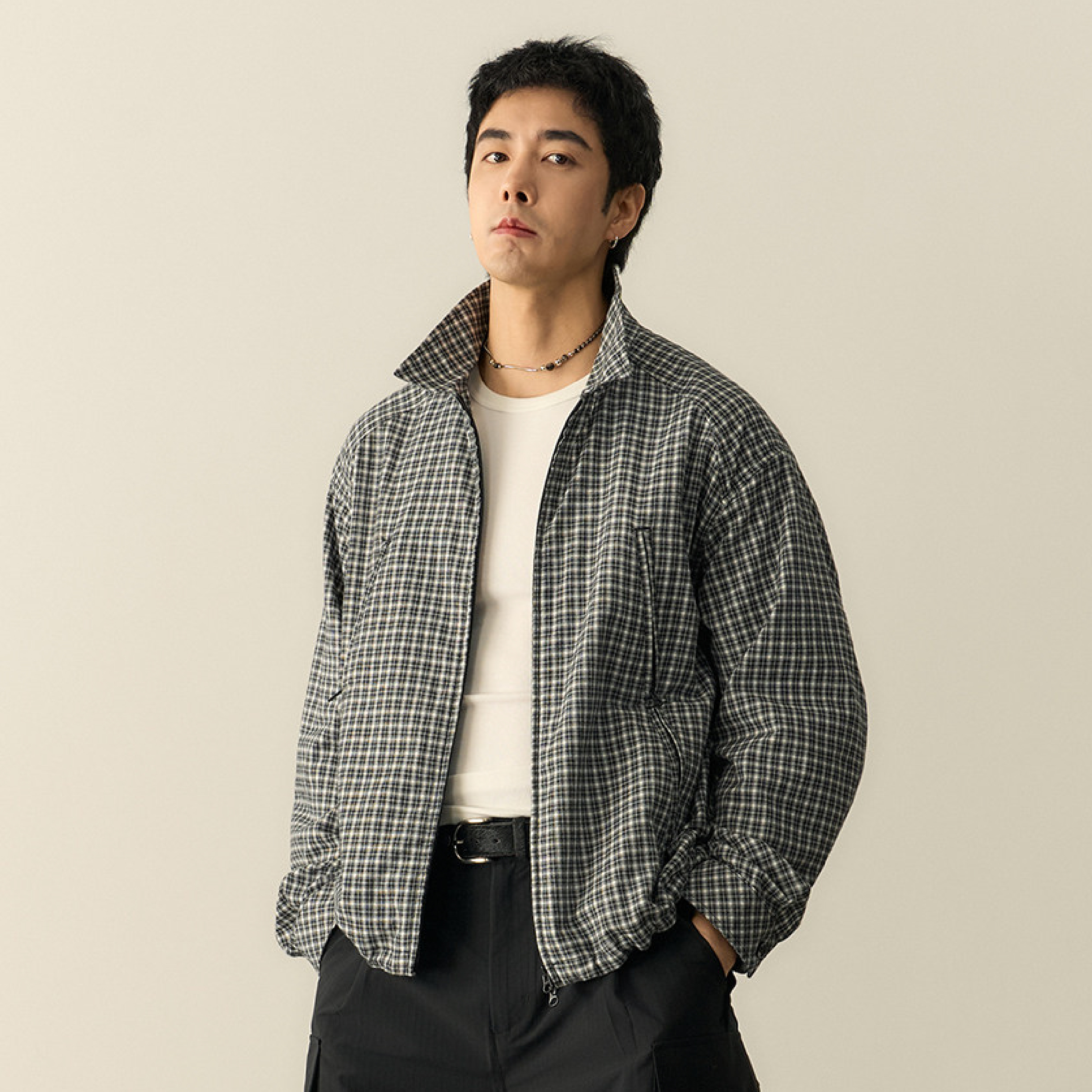 TANOXI Checkered Coach Jacket 格紋 機能教練外套 [TNX-S098]