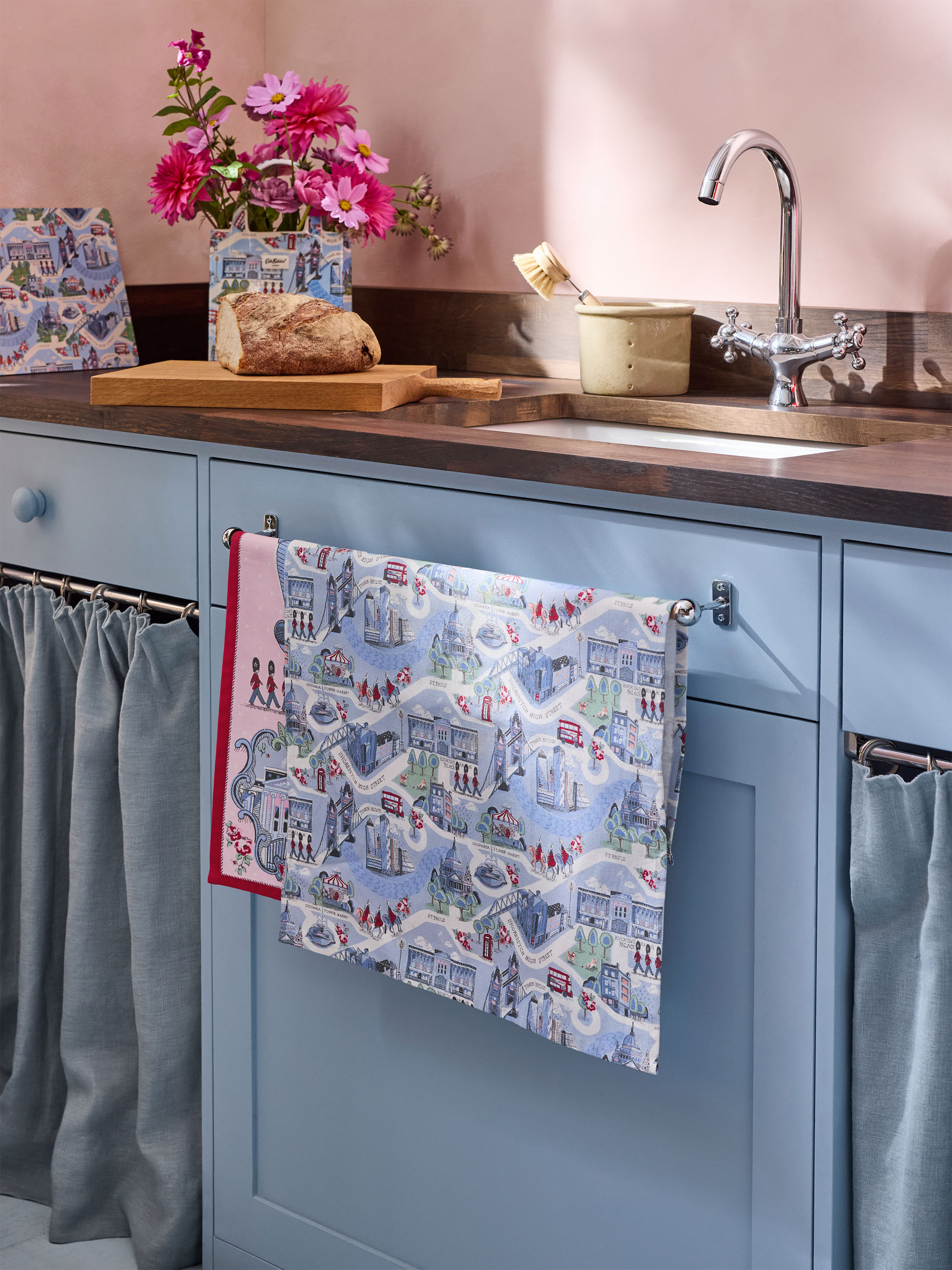 London Town 兩入組品牌茶巾