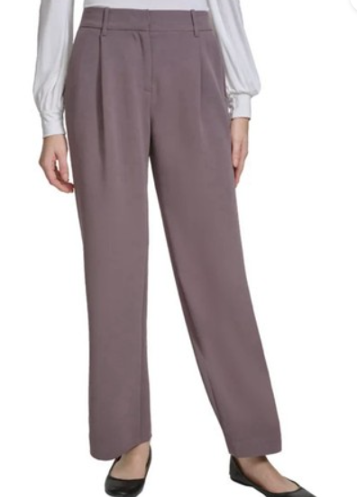 [S] DKNY TAUPE WOMEN'S WIDE LEG PANT, 1889185-TAUPE (SD1656)