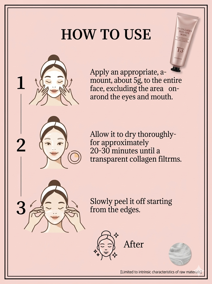 【 3/30收單 】PESTLO T3 膠原蛋白撕拉水光面膜 70ml 韓國