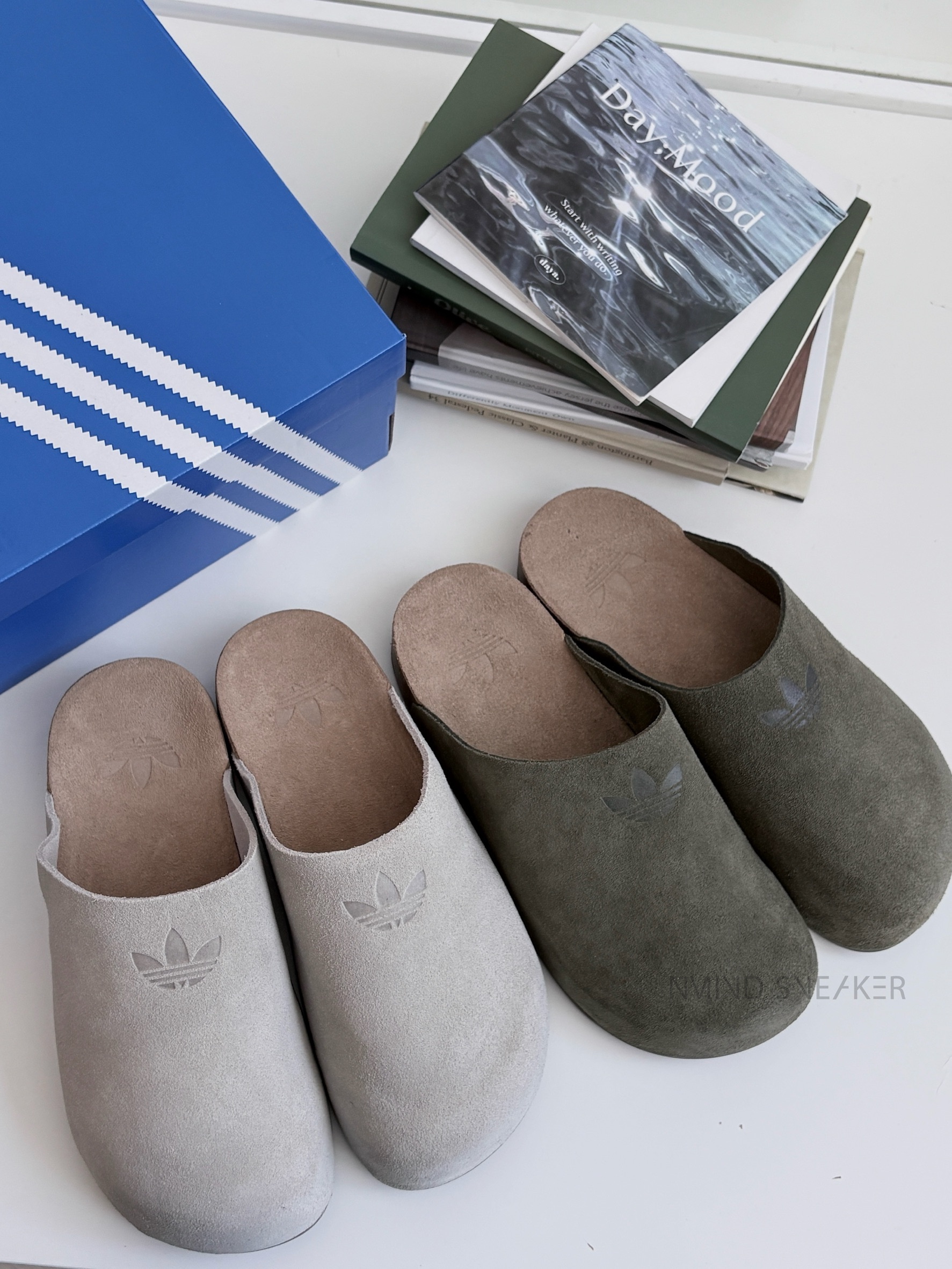 Adidas Originals Adimule SLIDES 穆勒鞋 米灰色