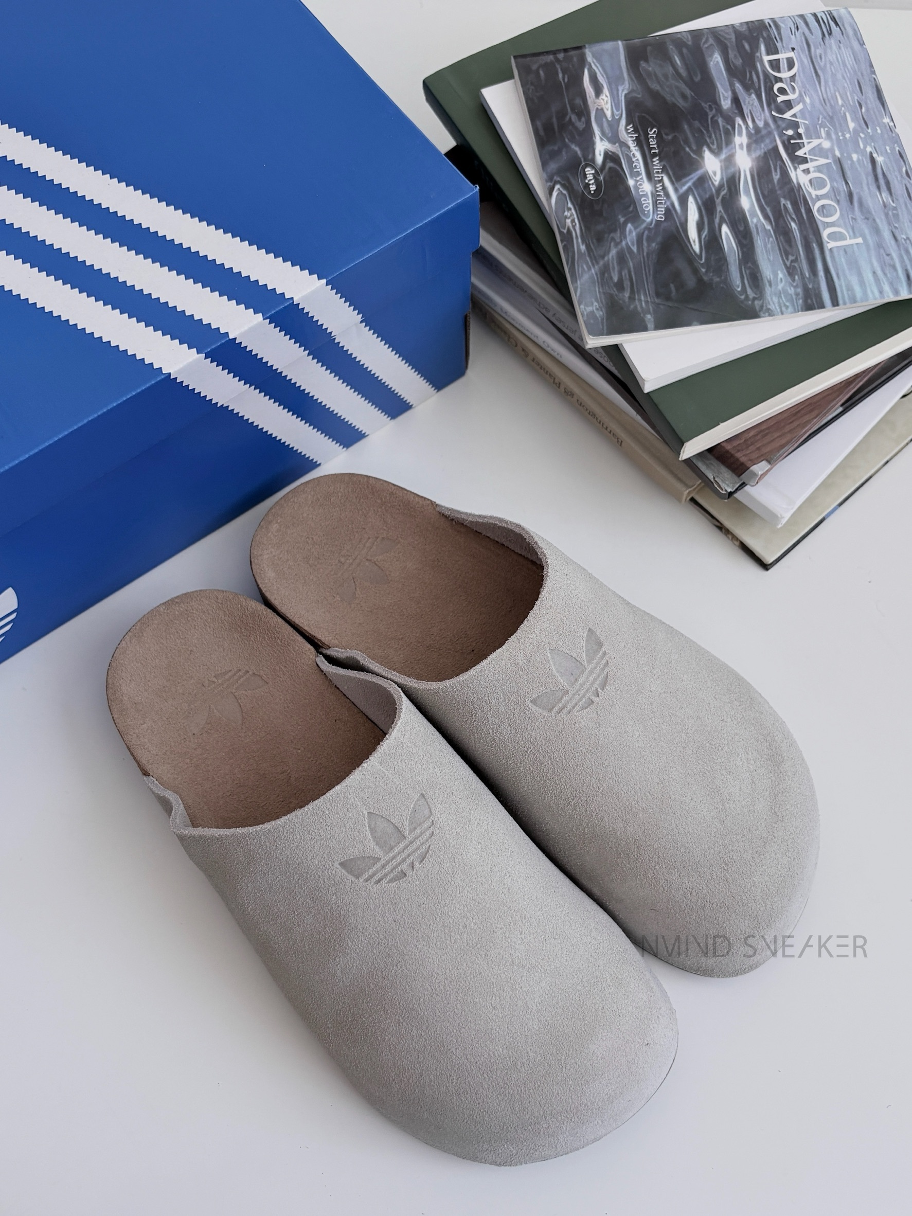 Adidas Originals Adimule SLIDES 穆勒鞋 米灰色