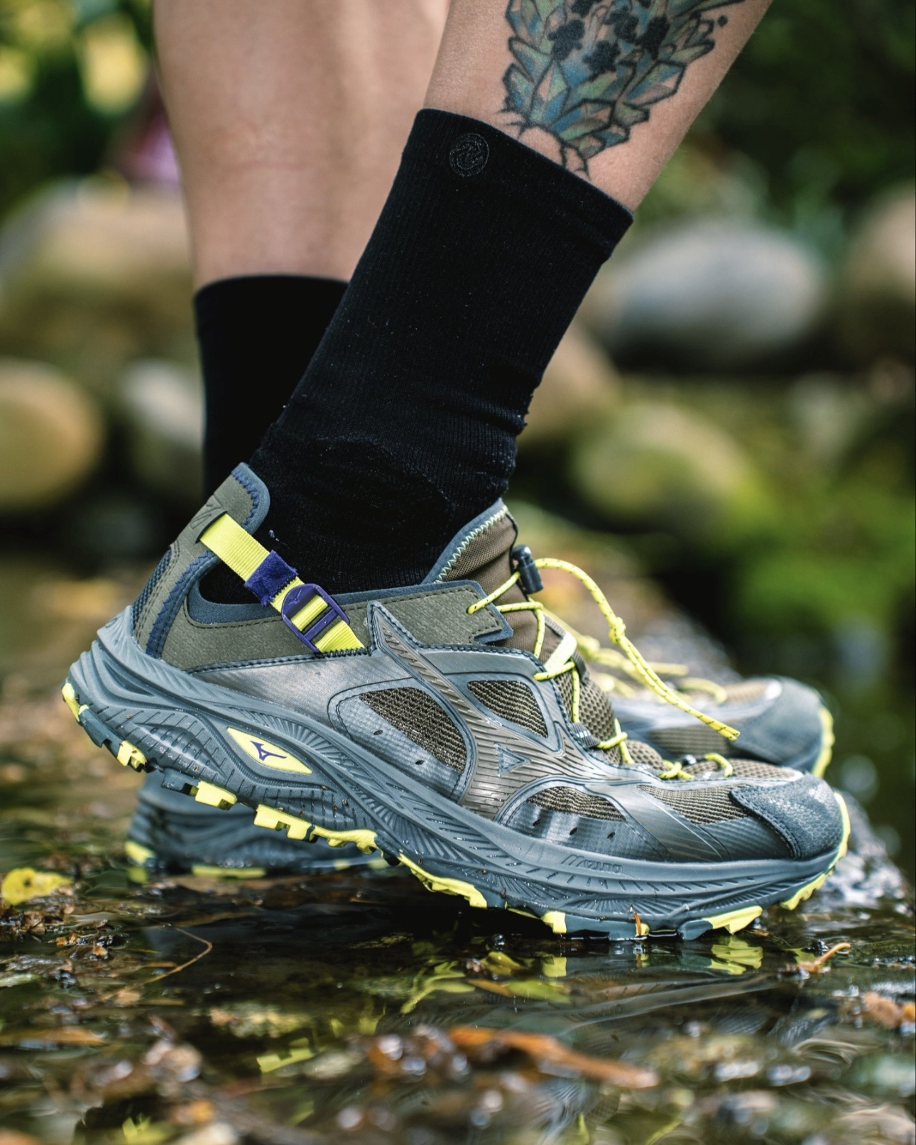 #代購 MIZUNO RACER TRAIL SE V2 越野 機能 溯溪鞋 棕綠色 D1GH261202