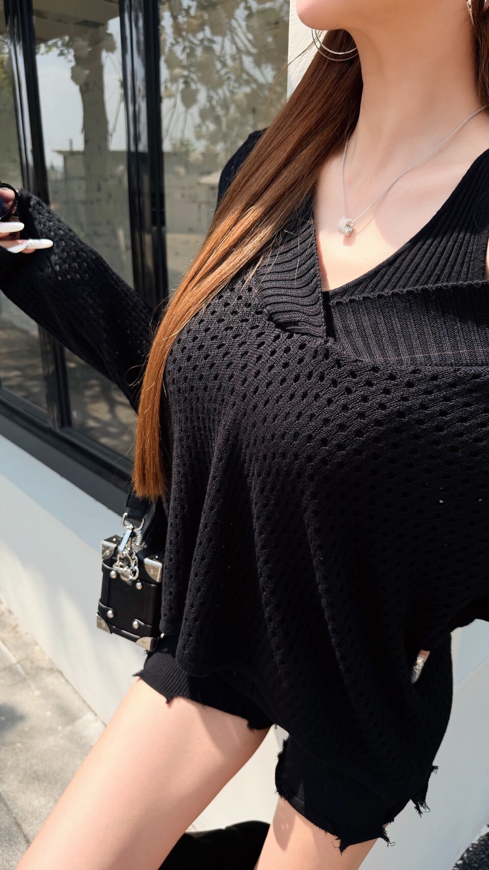 【Mar.18】M'3慵懶大V領針織短褲套裝