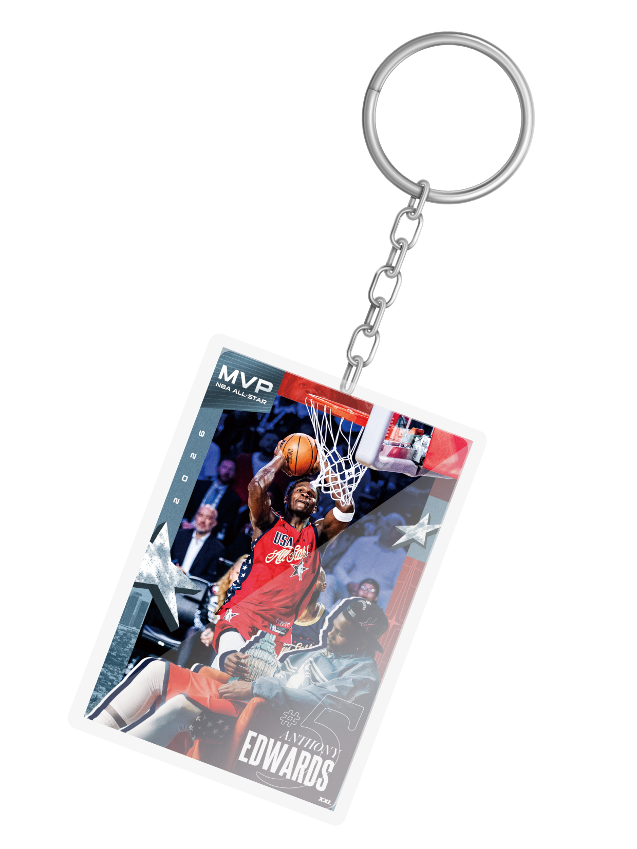 [預購] 2026 全明星賽MVP Anthony Edwards明信片款 鑰匙圈