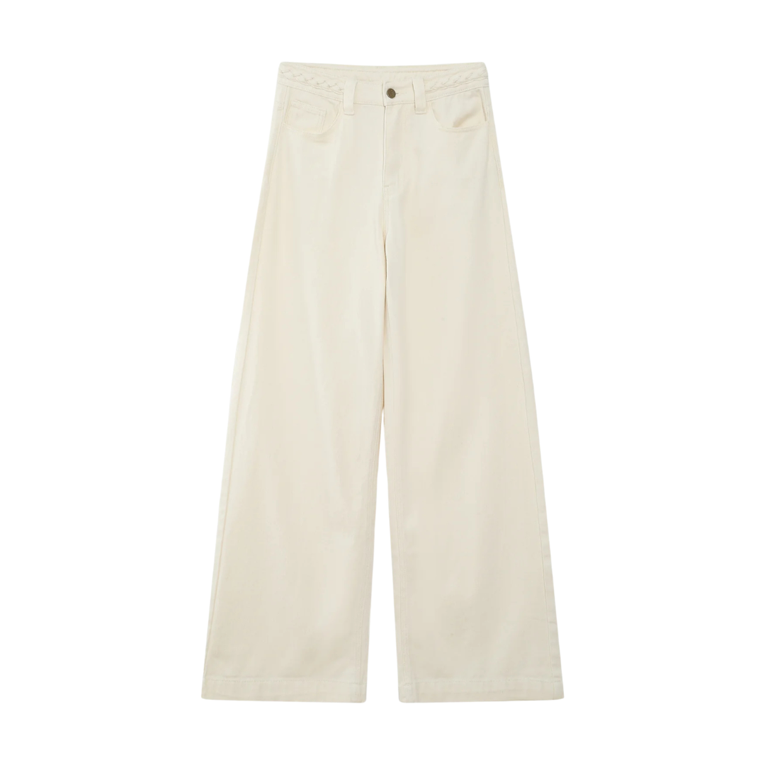 1GM0329-015 [GRACE & MILA] Wide-Leg Jeans Ecru Jaden #SS2613018 (C-EU-E)