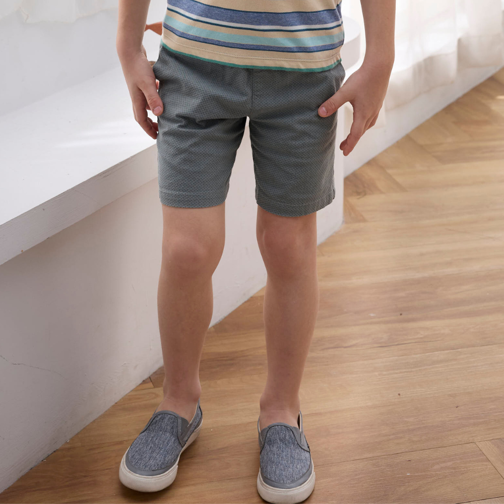 PIPPY 休閒拼接棉質短褲 綠