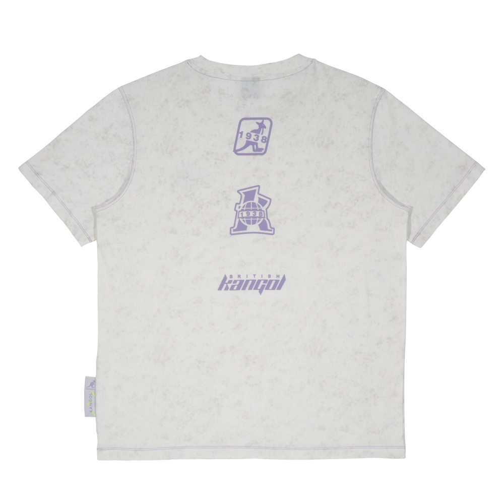 KANGOL 中性 白 落肩 夜光圖T 6525100700