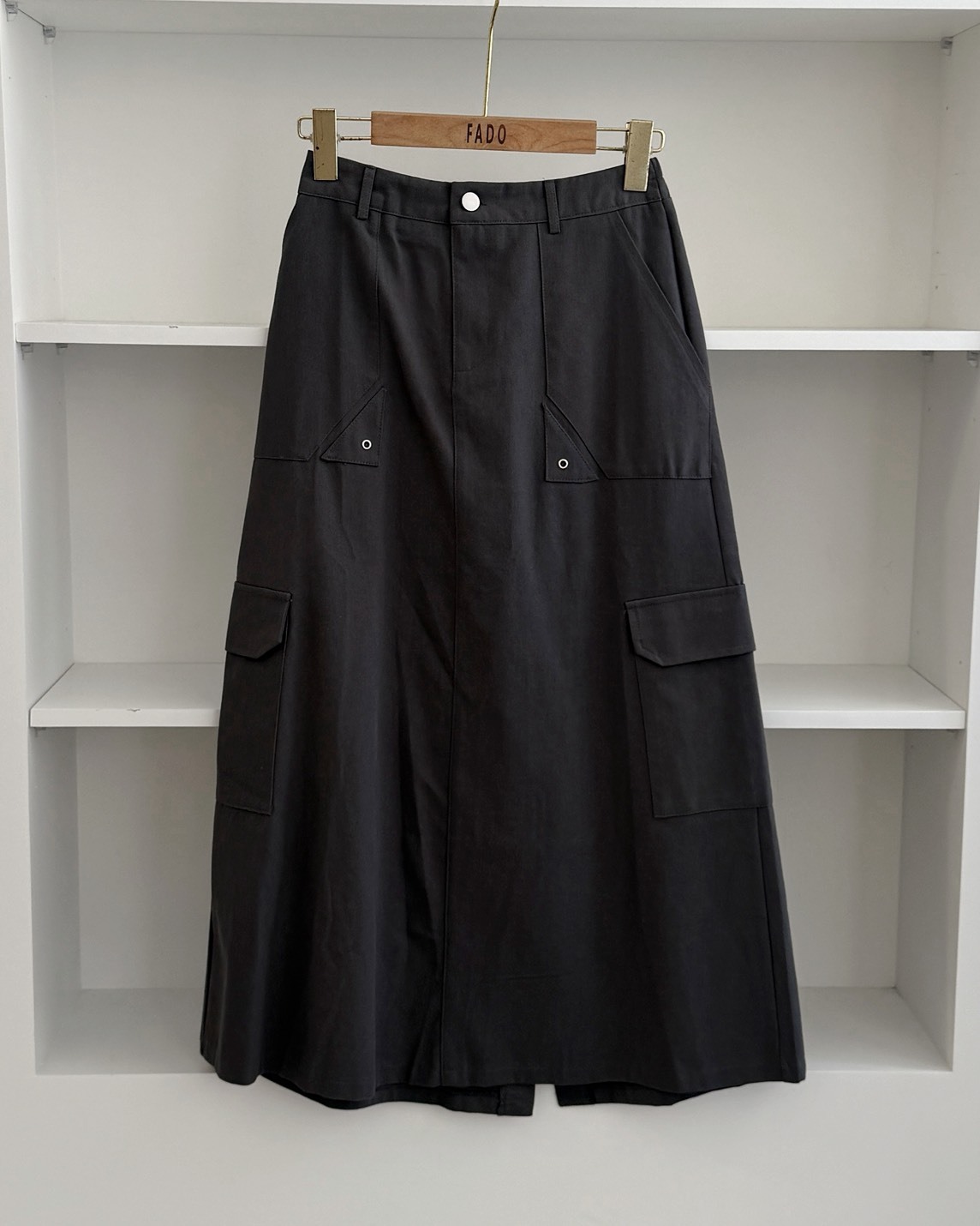 法朵Fado shop｜ 單釦雙口袋長裙 4735002 三色