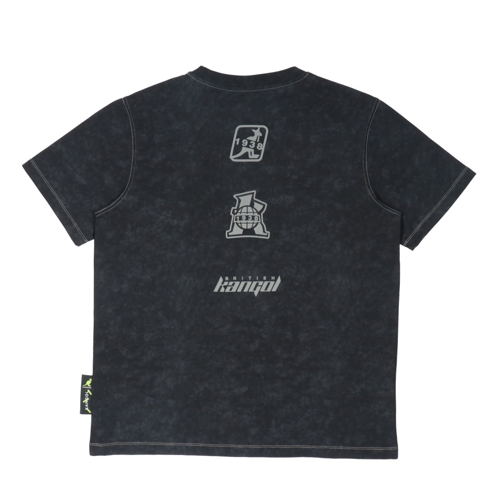 KANGOL 中性 黑 落肩 夜光圖T 6525100720