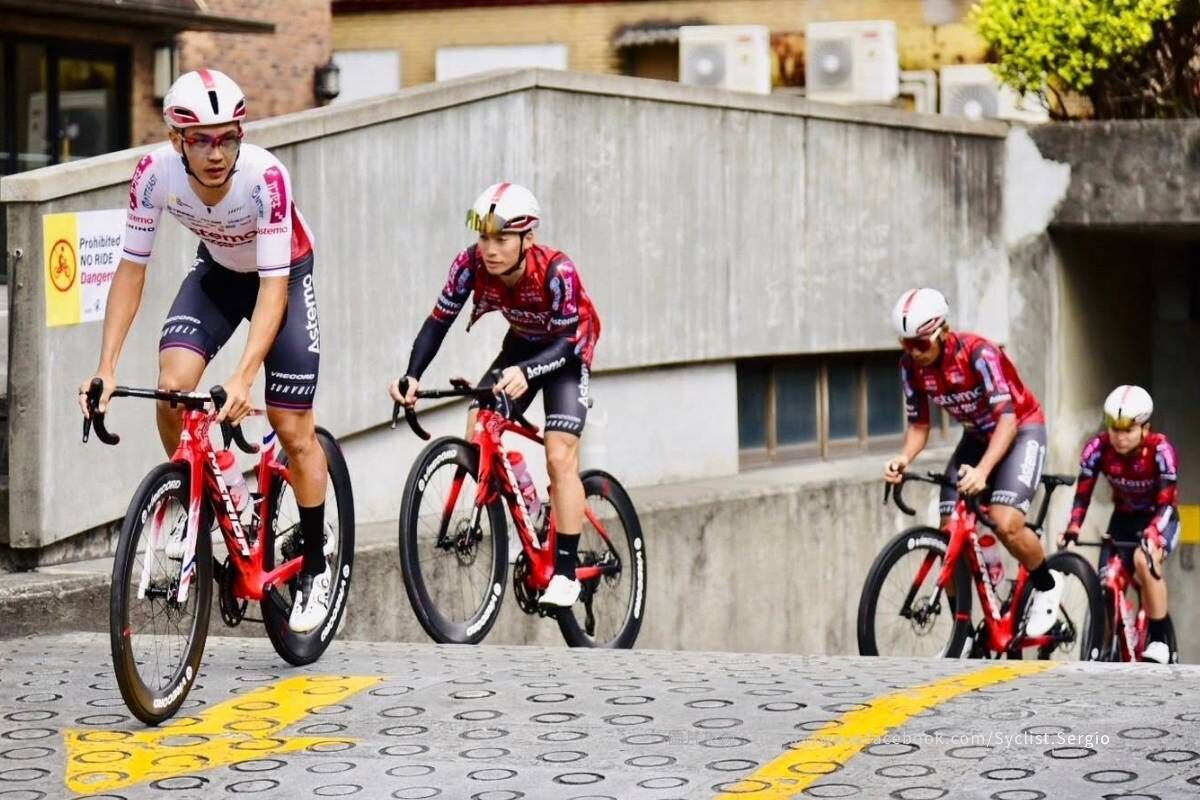 職業公路車主集團列隊前進 展現車隊戰術與角色分工