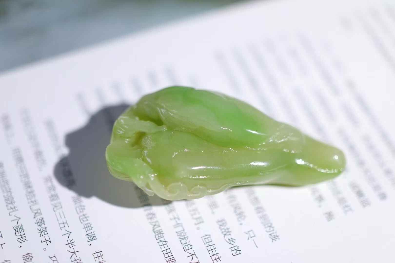 36731 和田玉黃口俏翠交好運