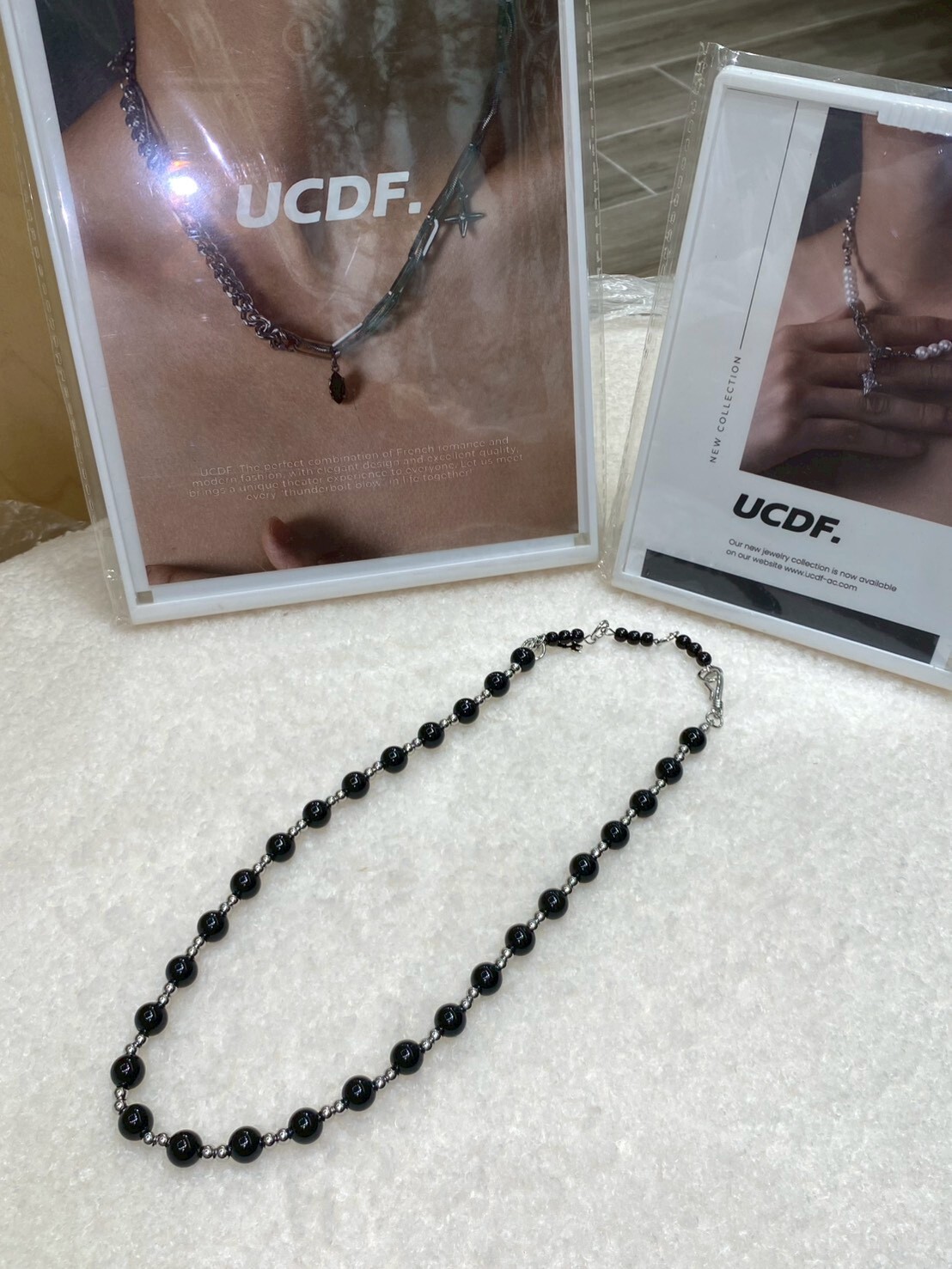 UCDF 串珠項鍊 黑 UCA030