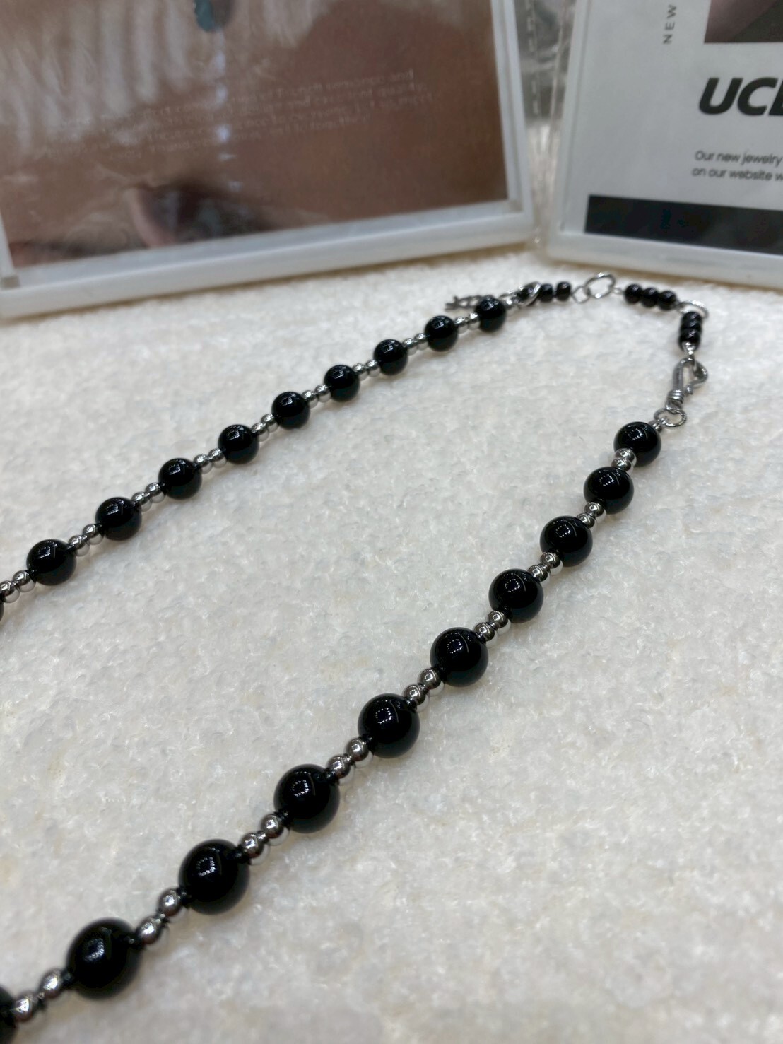 UCDF 串珠項鍊 黑 UCA030