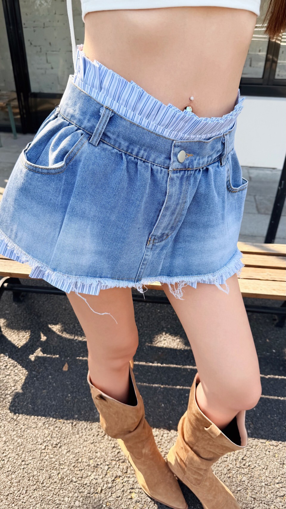 【Mar.18】C'1俏皮層次牛仔短裙