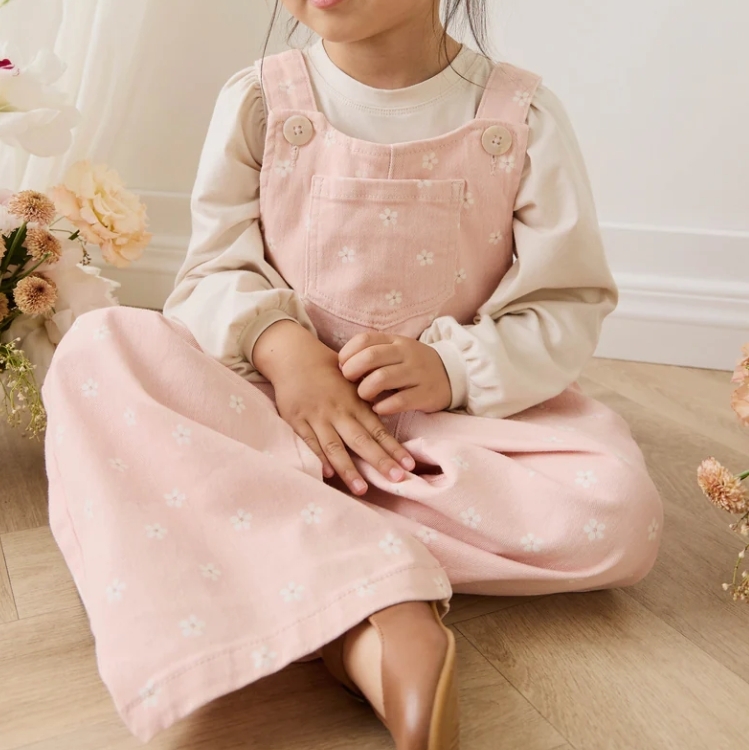 （預購）JAMIEKAY 小花印花吊帶褲 Dorian Overall - Josie Floral Trinket